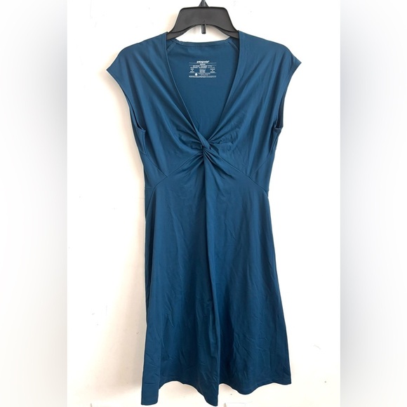 Patagonia Blue Bandha Jersey-Knit Cap Sleeve
Twist Front Dress Size Medium - Picture 1 of 6